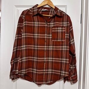 Hollister plaid shirt
